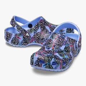 Butterfly Print Crocs
